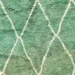 Tapis Beni Ourain sur demande - Classic en vert Iguana